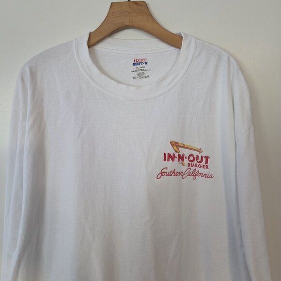In-N-Out Burger T-Shirt L/S Southern California Classic Cars 1991 Vintage XL - Picture 4 of 10